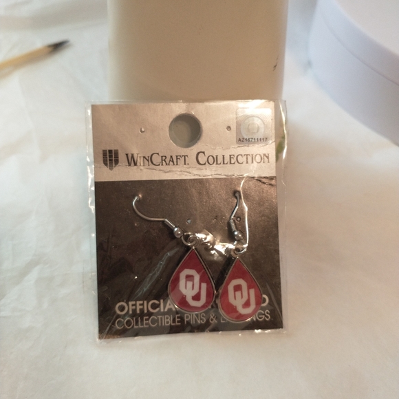 Oklahoma Sooners large t shirt and earrings, bracelet - Picture 7 of 9